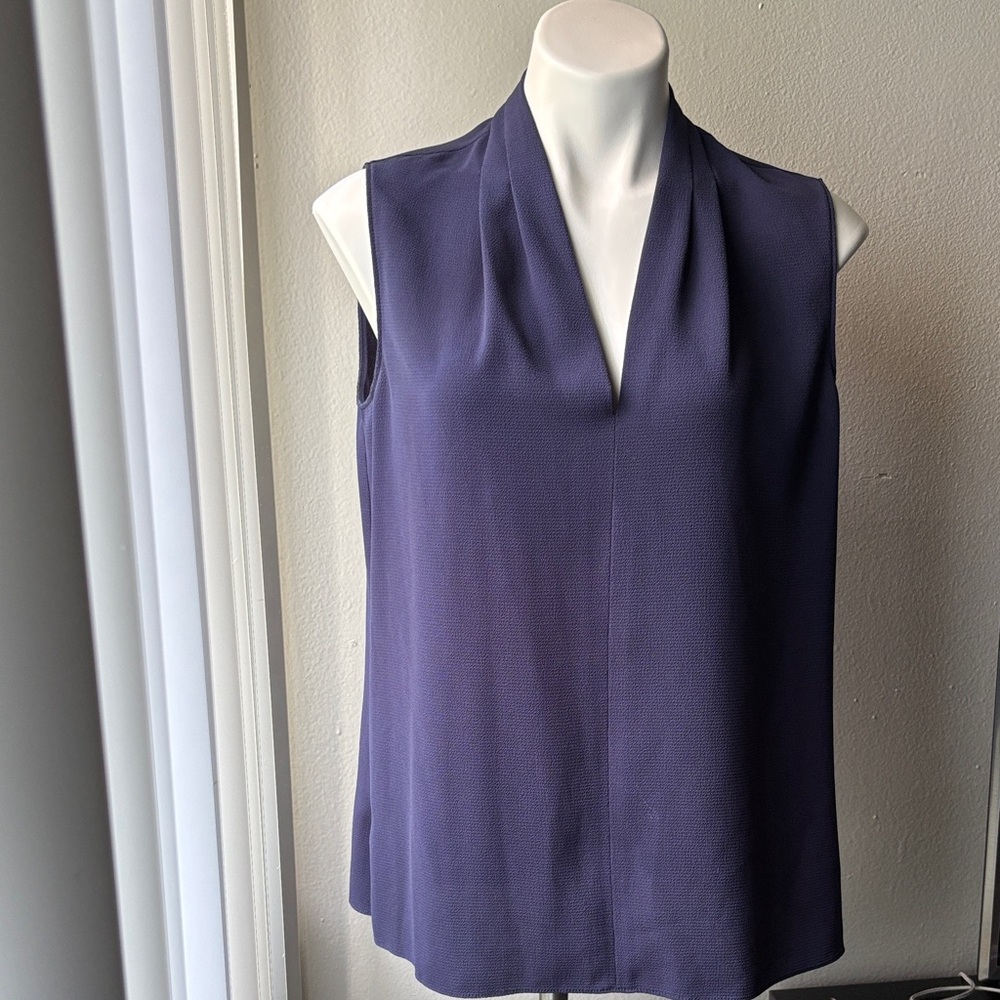 Tahari Sleeveless Deep Dark blue